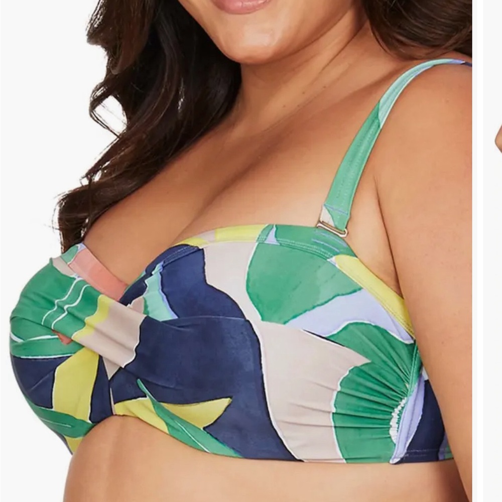 🌼 ARTESANDS  LAV BOTTICELLI UNDERWIRE BIKINI TOP D/DD CUP‎  NWT